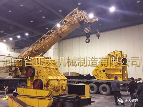 正大1416雙級粉碎機落地安徽合肥濱湖國際會展中心展位